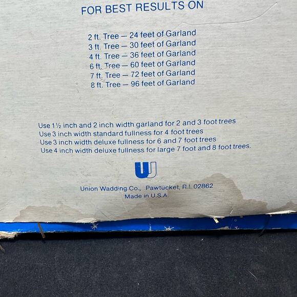 Christmas Deluxe Gold Tinsel Garland Metalized Tarnish Proof Flamed Retarded VTG - Picture 7 of 7